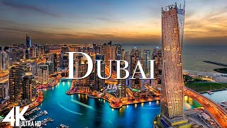 FLYING OVER DUBAI (4K UHD) - Relaxing Music Along With Beautiful Nature Videos - 4K Video HD