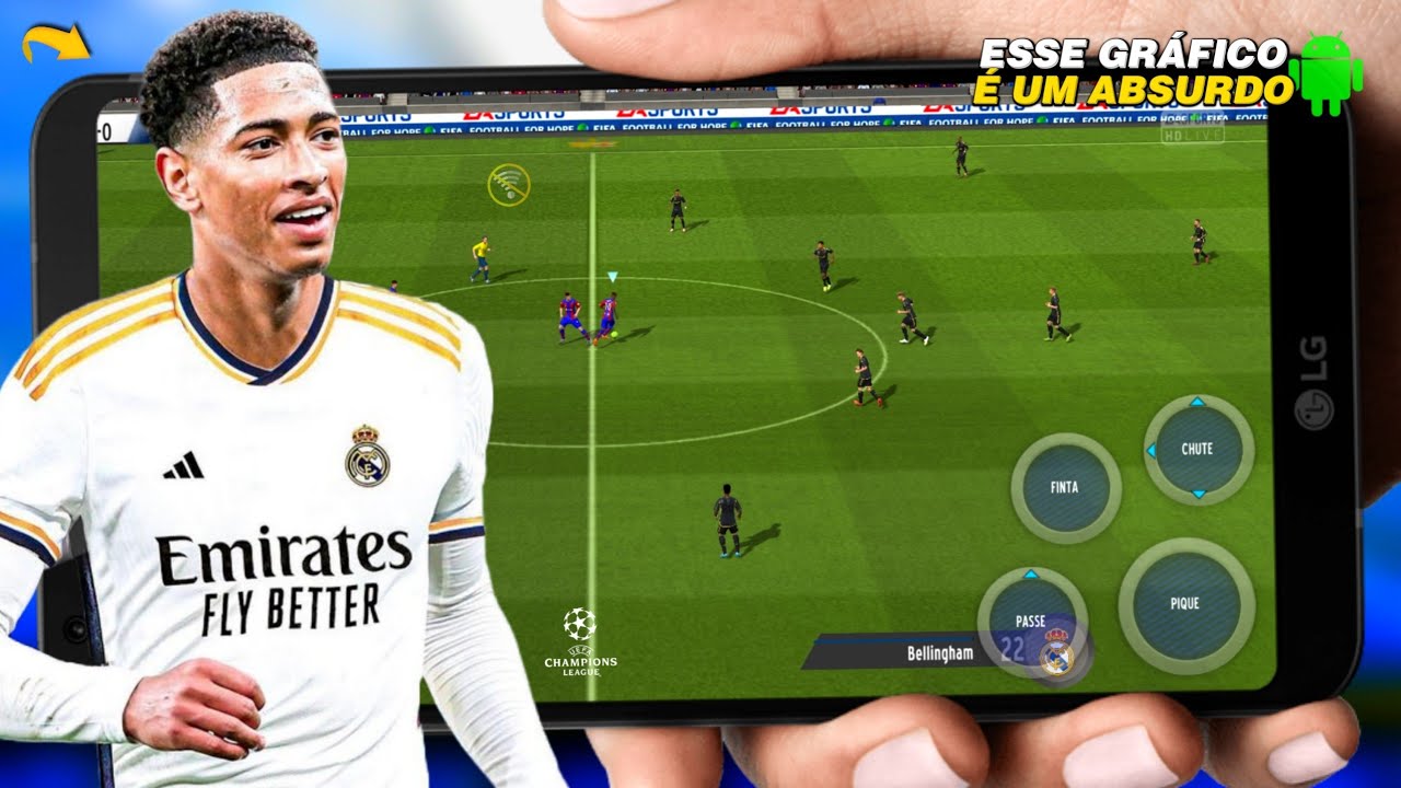 jogue o melhor jogo de futebol com gráficos de ps5 no seu celular Andr
