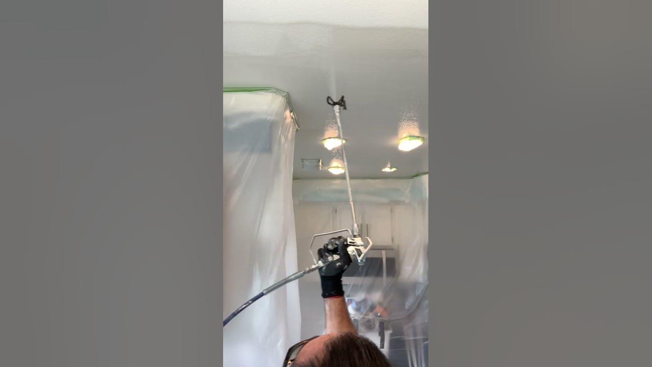 Spraying Mud Thru an airless paint sprayer to achieve a level 5 drywal