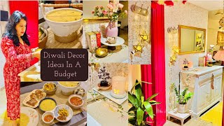 Diwali Home Decor Ideas In A Budget || Special Bengali Meal Menu || Living Room Decorating Ideas