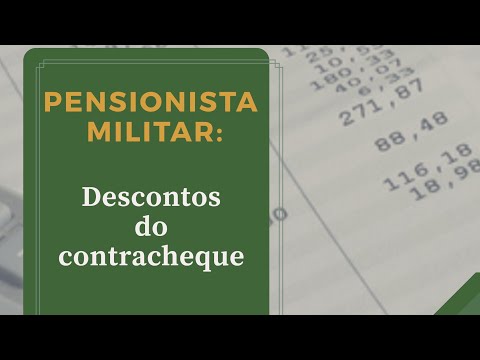 DESCONTO DO CONTRACHEQUE DAS PENSIONISTAS MILITAR