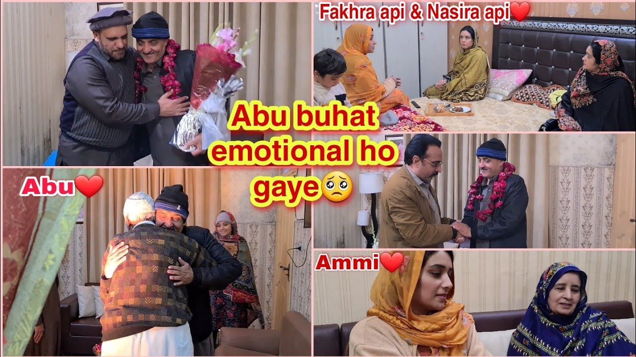 Abu ,Susral walay aur Fakhra api, Nasira api Umrah ki mubarak denay ain ...