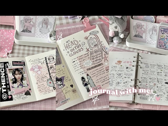 journal with me for a week ☆ doodles and scrapbook (real time, no music) class=