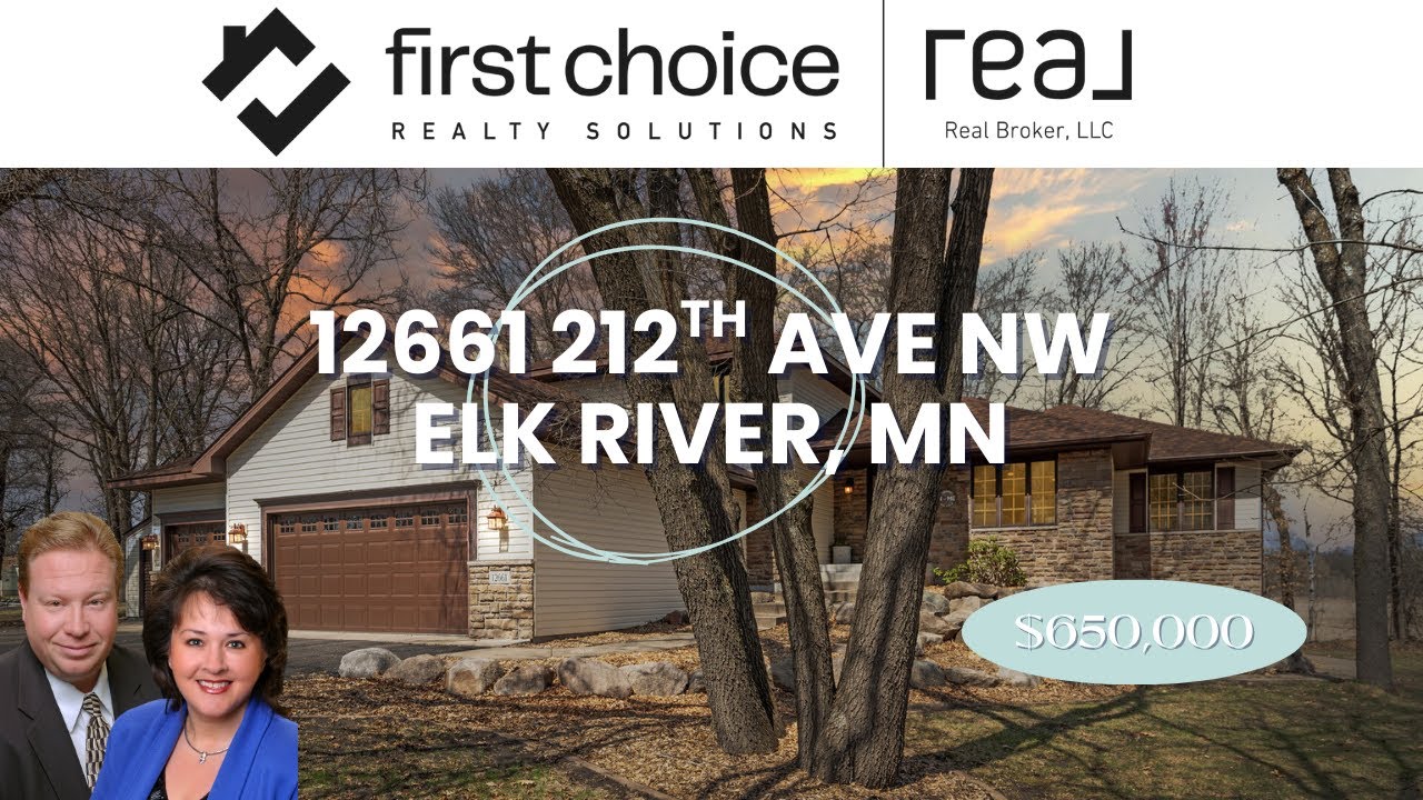 12661 212th Ave NW, Elk River MN | Scenic 2-Acre Home with Pole Barn, Deck & Entertainment Space!