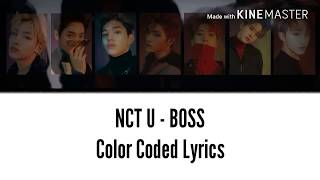 Nct u (엔씨티 유) - boss color coded lyrics [kpop]