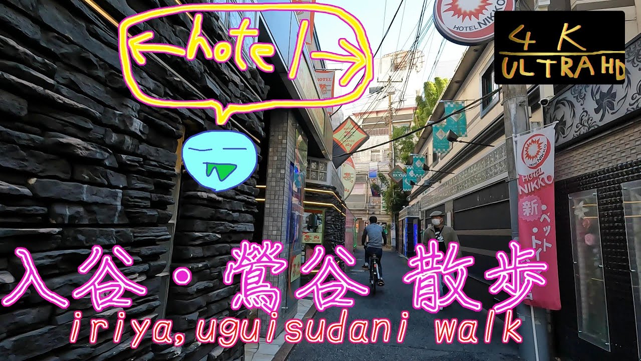 【入谷鶯谷散歩】2021年11月 昼でもラブホテル🏩は利用されている/Walking in the Love Hotel District of Uguisudani