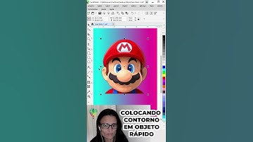 Criar contorno em imagem no corel draw