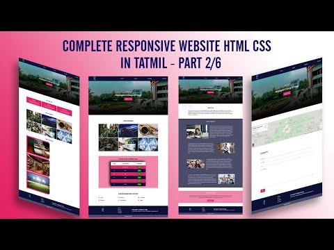 create complete responsive website using html css | html css website ...