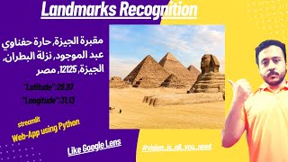 Landmarks Recognition Web-App using Python | computer vision شرح عربي