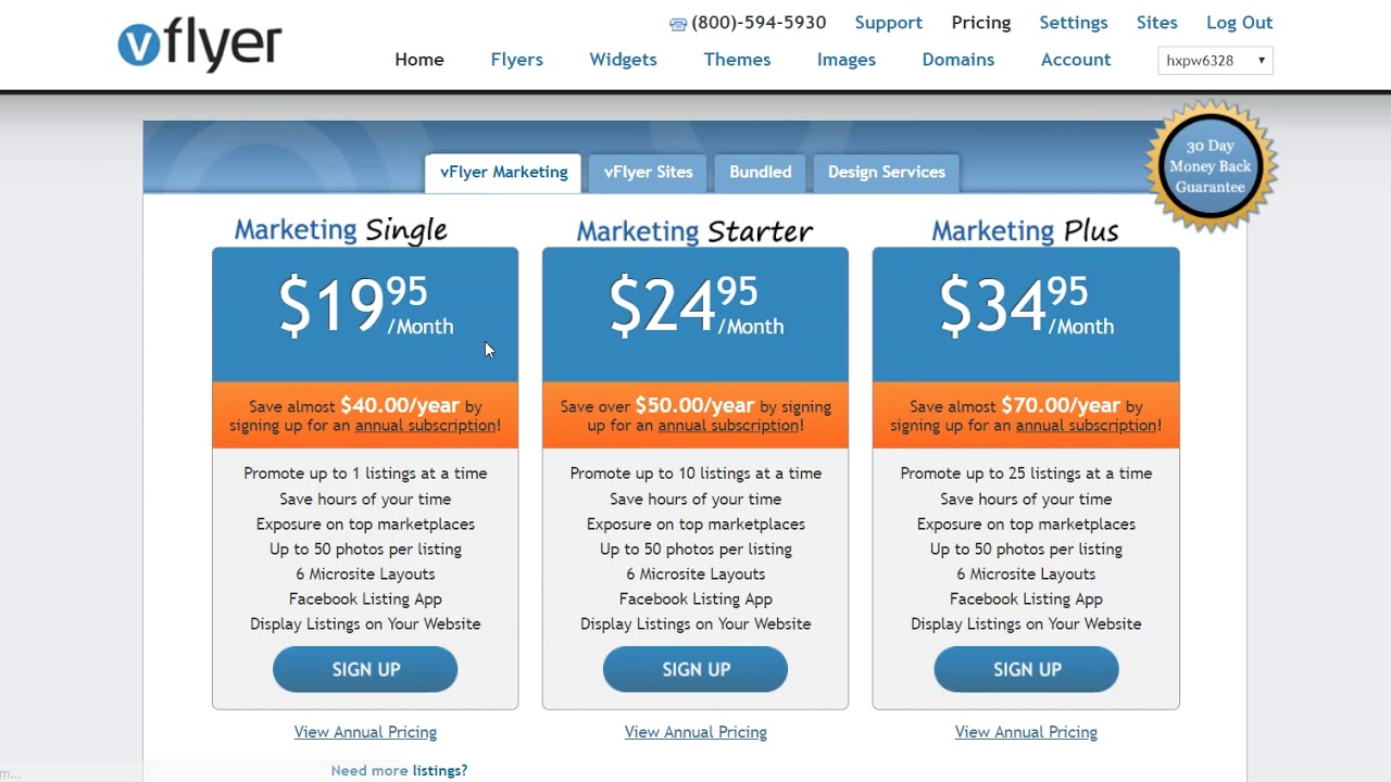 Upgrading and downgrading your vFlyer account