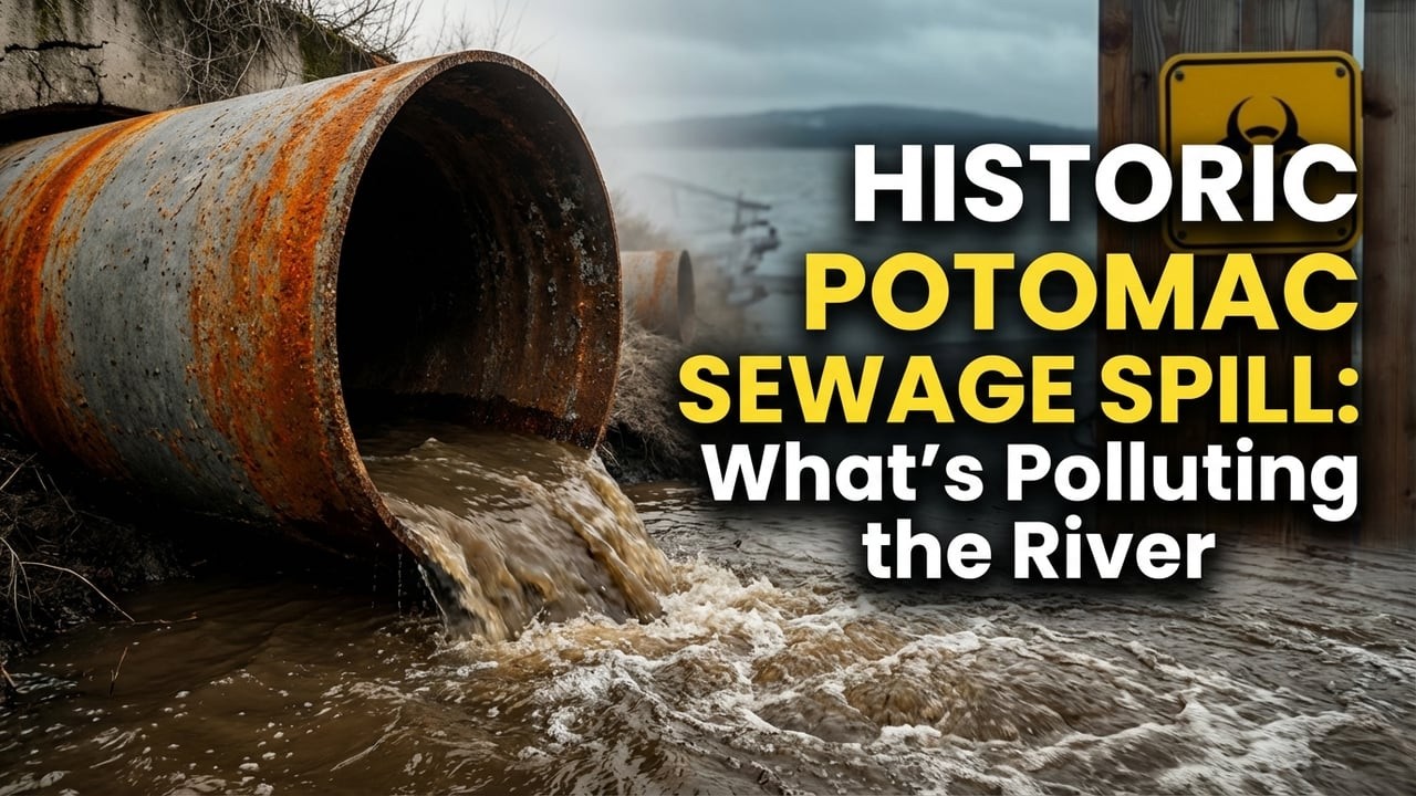 Historic Potomac Sewage Spill: What’s Polluting the River & Impacting the Chesapeake