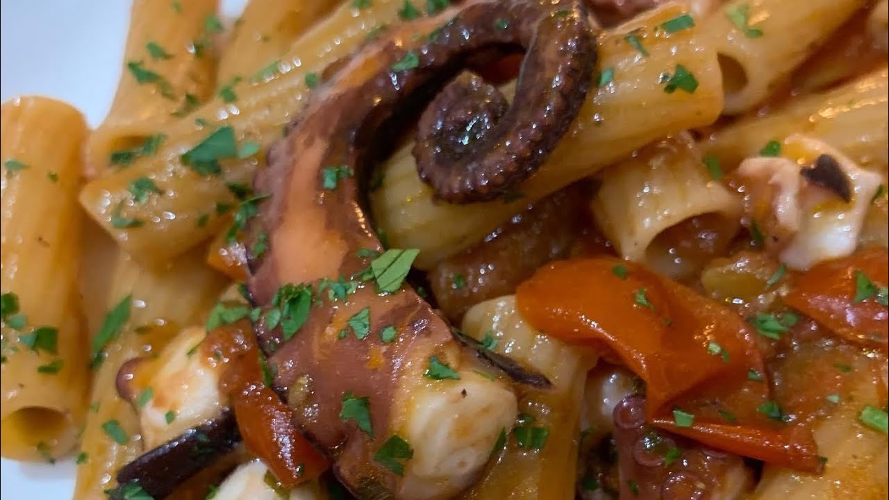 Ricetta polpo  arrabbiato #chefziopietro #ricettafacileeveloce #ragudipolpo