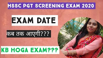 HSSC PGT COMPUTER SCIENCE SCREENING EXAM KAB TAK HOGA ? JANIYE PURI DETAIL OR LRE APNE DOUBT CLEAR.