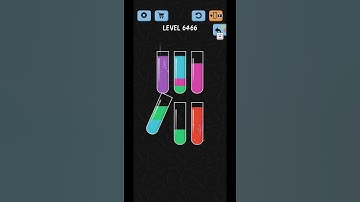 Water Color Sort Level 6466 Gameplay Solution