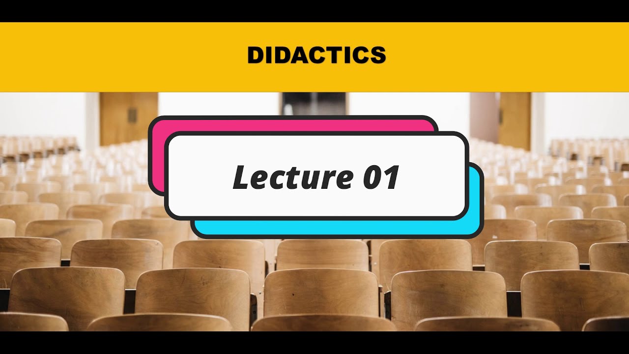 Introduction to didactics - introduction à la didactique (مدخل  الى التعليمية)