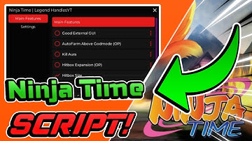 Ninja Time Script GUI / Hack (INSTANT KILL, GODMODE, AUTOFARM, AND MORE) *NO KEY*
