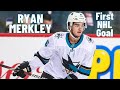 Ryan merkley 6 san jose sharks first nhl goal nov 2 2021