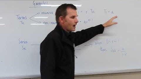 Year 11 Methods: Geometric and Arithmetic Sequences Summary Video
