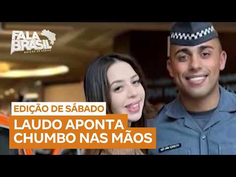 Report indicates lead on hands of Larissa Morata and her husband, soldier Vinícius
