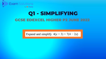 GCSE Edexcel June 2022 Higher Paper 2 Q1 - Simplifying | ExamSolutions