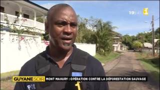 Déforestation sauvage sur le Mont Mahury- Guyane 1ère