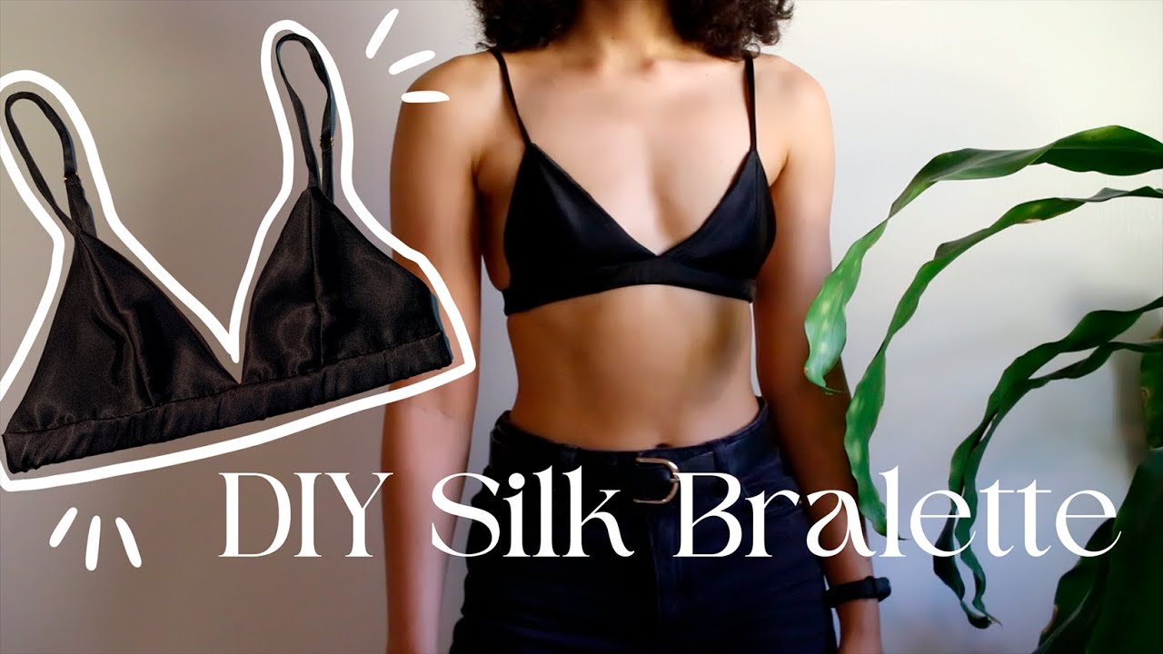 DIY Silk Bralette - Step by Step Tutorial - Pattern Included 