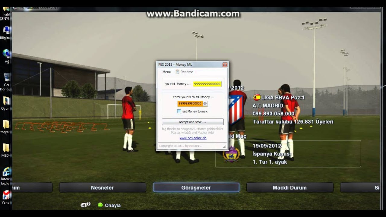 Pes 13 Ana Lig, Master Lig Para Hilesi. - YouTube