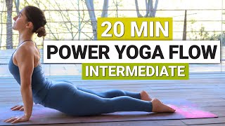 20 Min Intermediate Power Yoga Flow | Strong Full Body Stretch & Flow