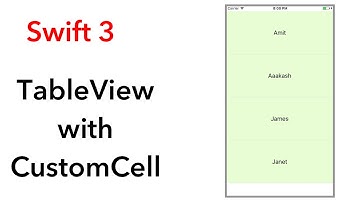 How to add Table View with custom cell (Swift 3 + Xcode 8.2.1)