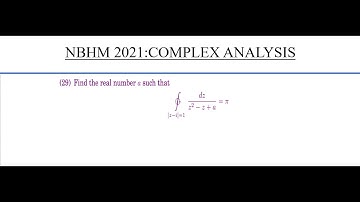 NBHM 2021: COMPLEX ANALYSIS.#nbhmphd