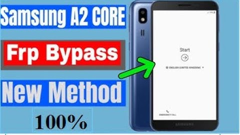 Samsung A2 Core Frp Bypass Reset Google Account Lock  No Sim Pin  No Calling Tool New