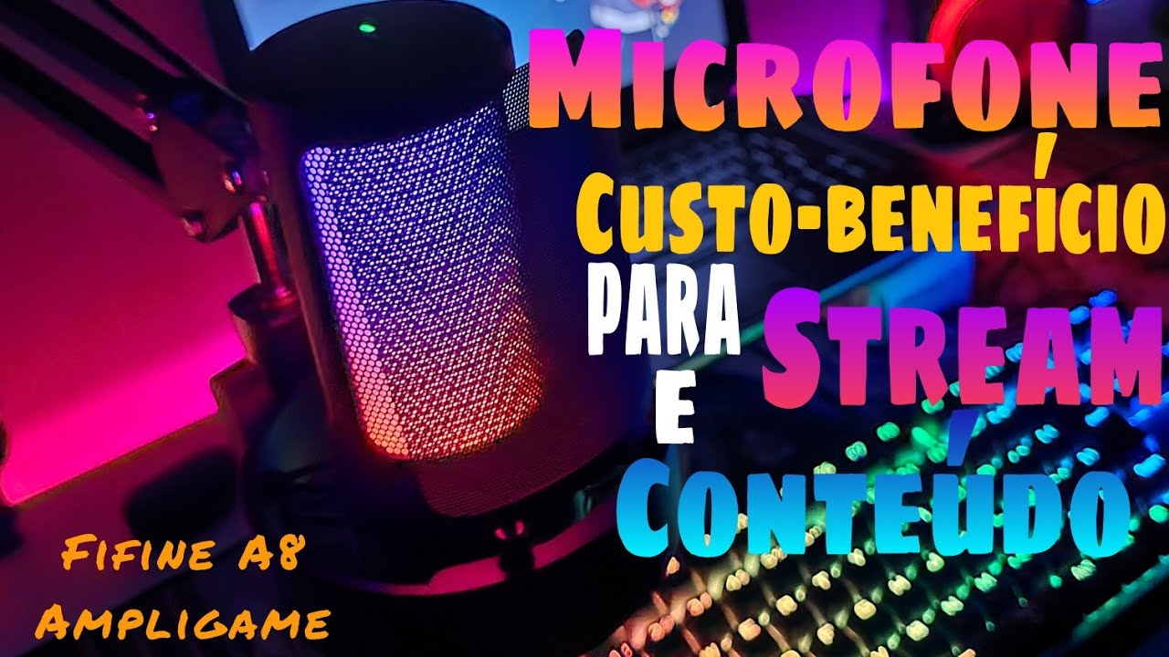 Melhor MICROFONE CUSTO BENEF CIO Para STREAMERS E CONTE DO Fifine A8 