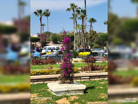 صور ميدان ساعه وحديقه طريق الحريه ابوقير أمام شارع فؤاد دوران شرق الاسكندريه بعد التطوير