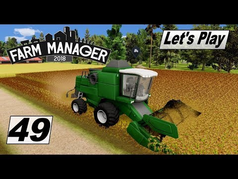 lets play a little game Farm Manager 2018 #49 Der erste mal dreschen und häckseln #Karriere Modus #LetsPlay #Gameplay #game
