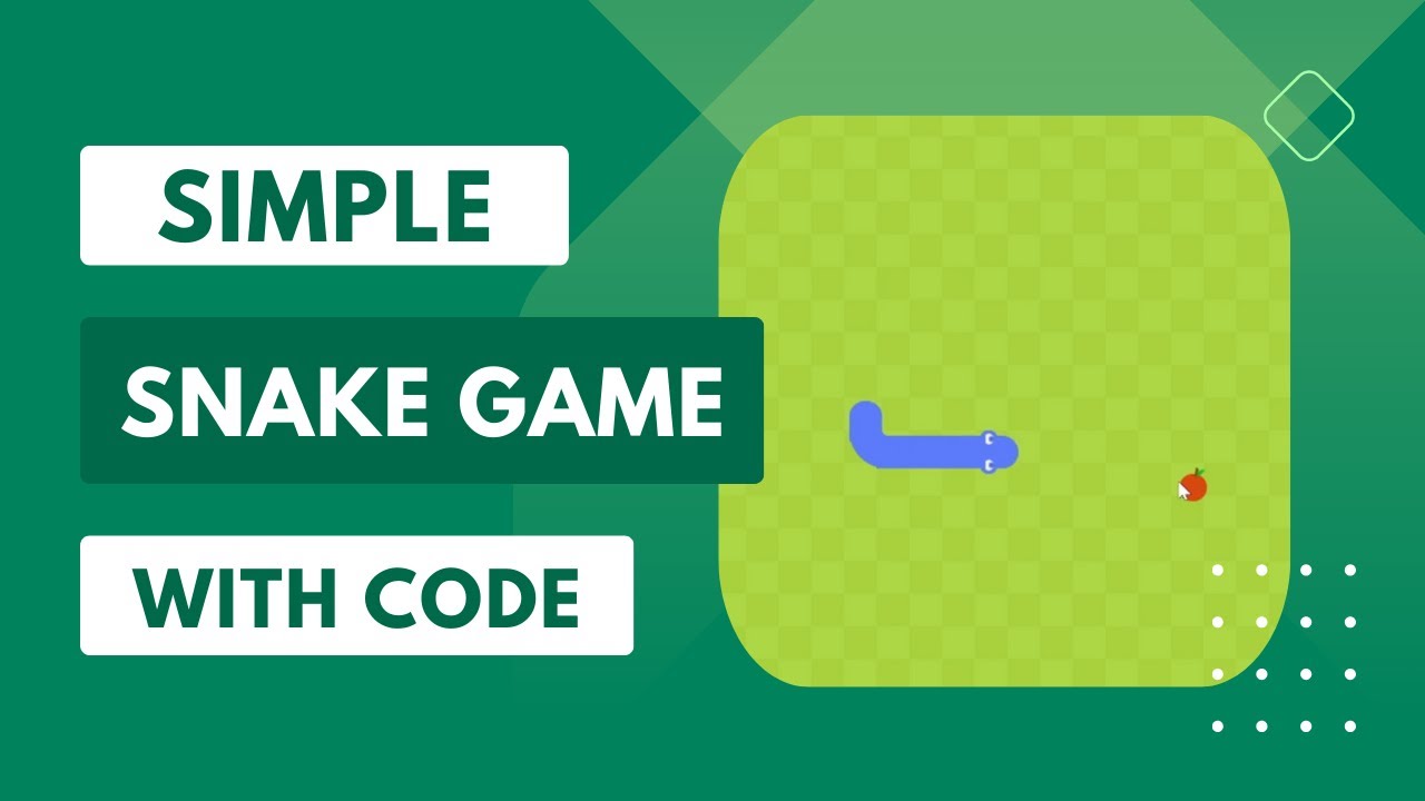 Simple Snake Game with Modern GUI | Code Added - YouTube