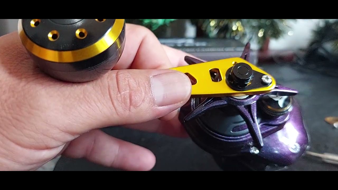 Como cambiar la palanca de fuerza o comun de un reel ejemplo un reel carbon unlimited Bg 312
