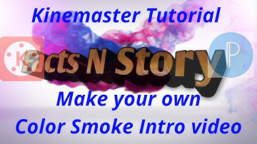 How to make Color Smoke Intro Video in Kinemaster || 3D Effects