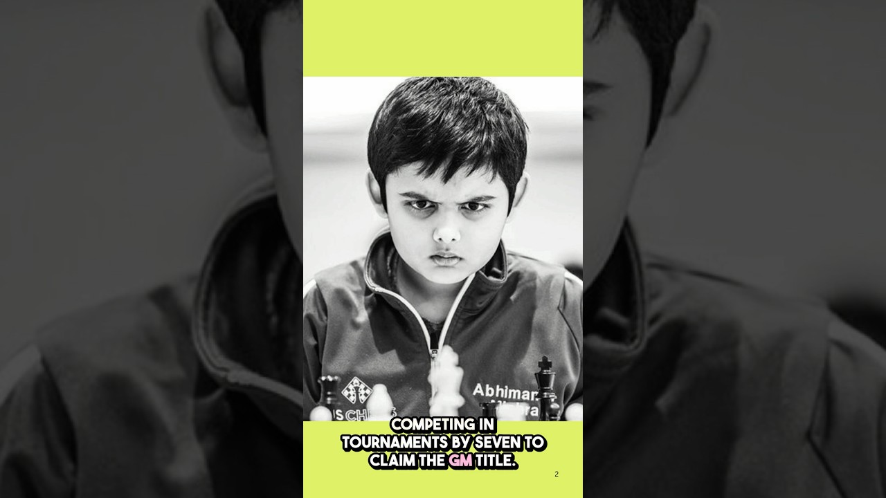 YOUNGEST CHESS GM: ABHIMANYU MISHRA #chess #history #record #facts #fact #didyouknow #usa #india