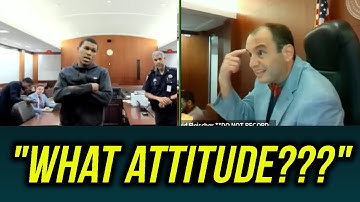 DISRESPECTFUL young man brings bad attitude to Judge Fleischer’s court
