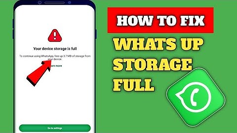Fix WhatsApp "Your Device Storage Is Full" Problem 2025 | 100% Working Solution!