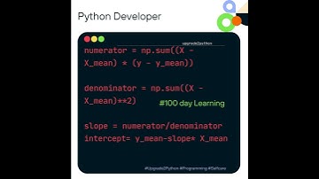 Problem 1: Implement a simple linear regression model using numpy  #upgrade2python #quiz #u2p #code