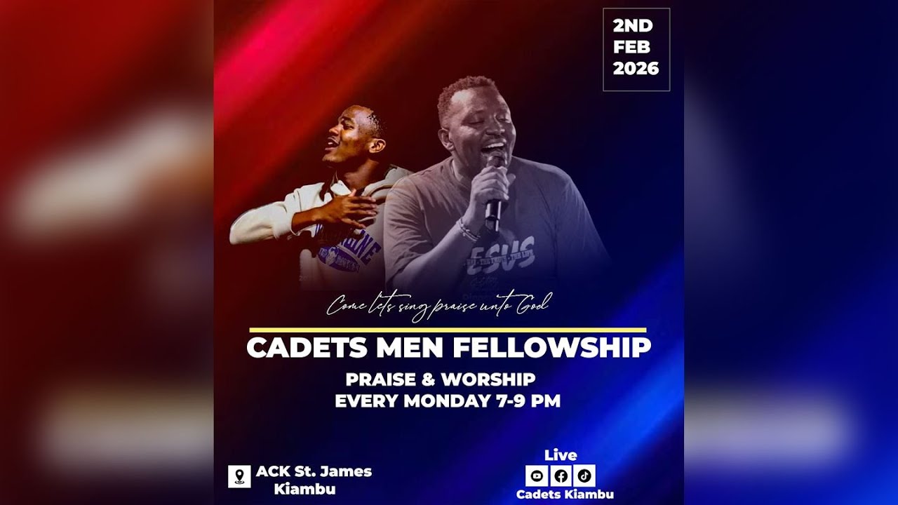 CADETS MEN FELLOWSHIP - MONDAY 2ND FEBRUARY 2026