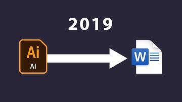 How to convert Illustrator File To Microsoft Word File 2019