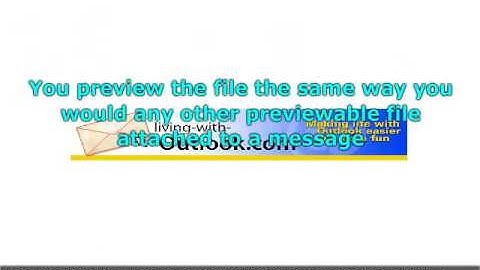 Preview PDF Attachments in Outlook 2007