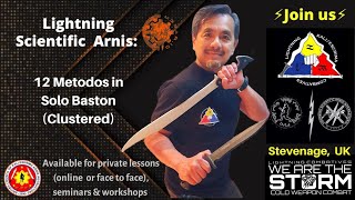 Lightning Scientific Arnis Doce Metodos (12 Methods) in solo baston @salsazenzei