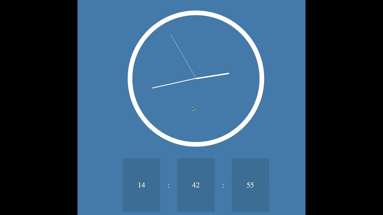 StencilJS analogue/digital clock widget YouTube