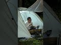 Cozy Dinner in tent | solo camping #camping #solocamping #naturesounds #shorts