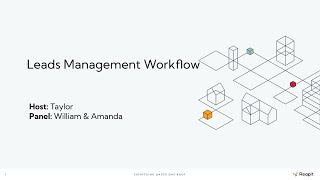 Leads Management Workflow | Training Webinar