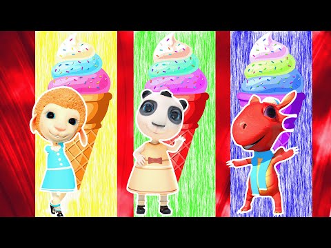 Que Tipo De Sorvete Comer Hoje?🍨🍦Crianças Dos Desenhos Animados🍦🍧Dolly e amigos 3D