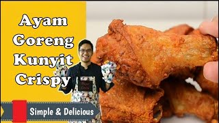 Resepi Ayam Goreng Kunyit Crispy Versi Khairulaming | Jom Masak
